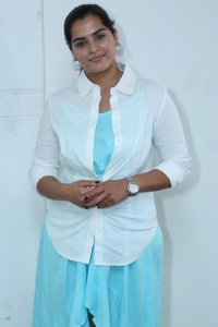 Actress Kavya Kalyanram Photos @ Masooda Movie Team Meet