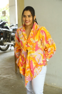 Actress Kavya Kalyanram Pics @ Ustad Movie Interview