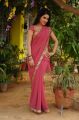 Actress Kavya Singh in Pink Georgette Saree Stills