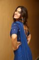 Actress Kavya Thapar Blue Saree Photos @ Market Raja Audio Launch