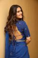 Actress Kavya Thapar Blue Saree Photos @ Market Raja Audio Launch