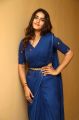 Actress Kavya Thapar Blue Saree Photos @ Market Raja Audio Launch