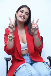 Actress Kavya Thapar Images @ Double Ismart Interview