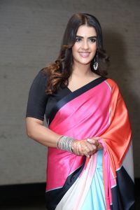 Actress Kavya Thapar Saree Stills @ Eagle Success Meet