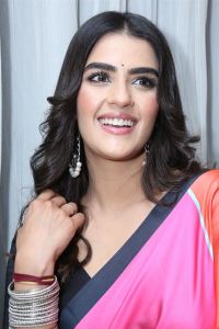 Actress Kavya Thapar Saree Stills @ Eagle Success Meet