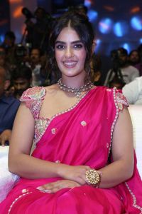 Actress Kavya Thapar Saree Pictures @ Viswam Pre Release Event