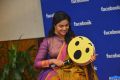 Actress Keerthi Suresh Cute Smile HD Images @ Facebook Office