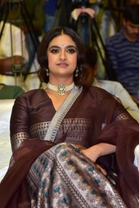 Actress Keerthy Suresh Stills @ Dasara MOvie Press Meet