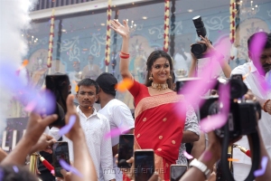 Actress Keerthy Suresh launches CMR Shopping Mall Mancherial Telangana Photos