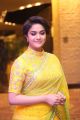 Actress Keerthi Suresh Yellow Saree Photos