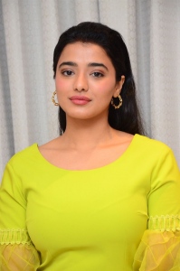 Actress Ketika Sharma in Green Yellow Dress Pics