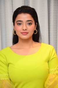 Actress Ketika Sharma in Green Yellow Dress Pics