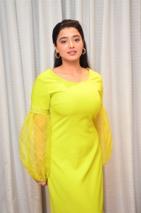 Actress Ketika Sharma Latest Pics in Green Yellow Dress