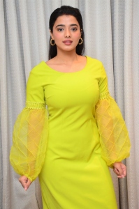 Actress Ketika Sharma in Green Yellow Dress Pics