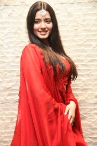 Actress Ketika Sharma Red Lehenga Choli Photos