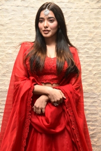 Actress Ketika Sharma Red Lehenga Choli Photos