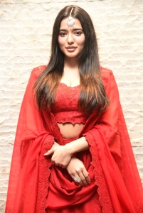 Ranga Ranga Vaibhavanga Actress Ketika Sharma Red Lehenga Photos