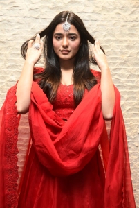 Actress Ketika Sharma in Red Lehenga Choli Photos