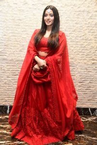 Ketika Sharma Red Lehenga Photos @ Ranga Ranga Vaibhavanga Pre Release