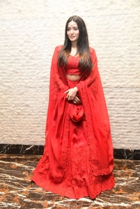 Actress Ketika Sharma in Red Lehenga Choli Photos