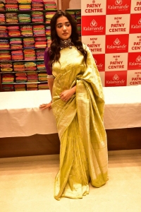 Actress Ketika Sharma in Silk Saree Photos