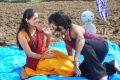 Raj Virat, Geetha Pallavi in Kharjuram Movie Stills