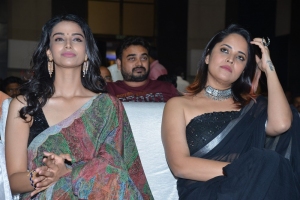 Meenakshi Chaudhary, Anasuya @ Khiladi Movie Pre Release Event Stills