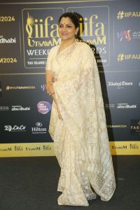 Actress Kushboo Saree Photos @ IIFA Utsavam 2024 Press Conference