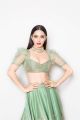 Actress Kiara Advani Green Lehenga Hot Photos @ ICW 2018