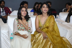 Anikha Surendran, Aishwarya Lekshmi @ King of Kotha Pre-Release Event Stills