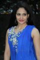 Beautiful Komal Sharma Stills in Sleeveless Blue Churidar Dress