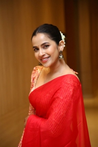 Actress Komalee Prasad Cute Red Saree Images