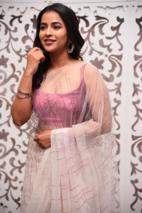 Actress Komalee Prasad Saree Images @ Rowdy Boys Song Launch