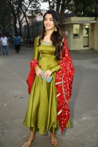 Actress Krithi Shetty Cute Pics @ Bangarraju Movie Press Meet