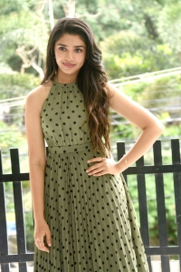 Actress Krithi Shetty Latest Pictures @ The Warrior Interview