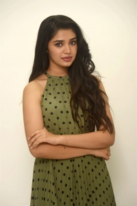 Actress Krithi Shetty Latest Pictures @ The Warrior Interview