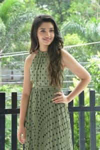 Actress Krithi Shetty Latest Pictures @ The Warrior Interview