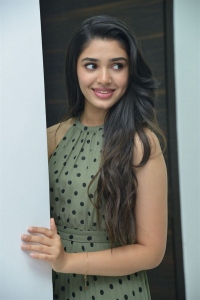 Actress Krithi Shetty Latest Pictures @ The Warrior Interview