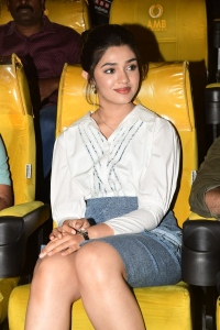 Actress Krithi Shetty Pics @ Warriorr Movie Whistle Song Launch