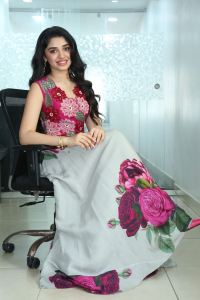 Actress Krithi Shetty Images @ Manamey Movie Interview