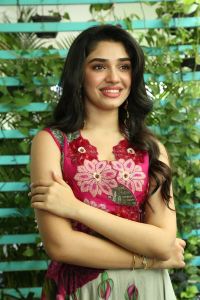 Actress Krithi Shetty Cute Images @ Manamey Movie Interview