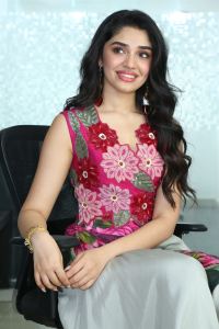 Actress Krithi Shetty Images @ Manamey Movie Interview