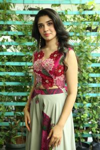 Actress Krithi Shetty Cute Images @ Manamey Movie Interview