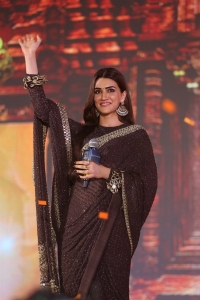 Adipurush Movie Actress Kriti Sanon Black Saree Photos