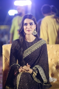 Adipurush Movie Heroine Kriti Sanon Black Saree Photos