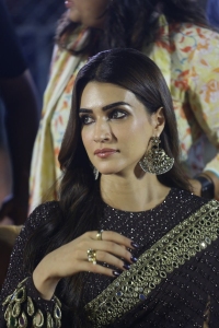 Adipurush Movie Actress Kriti Sanon Black Saree Photos