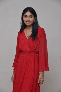 Actress Kritika Shetty Stills in Red Dress