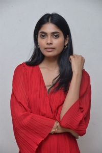 Actress Kritika Shetty Stills in Red Dress