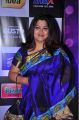 Tamil Actress Kushboo in Dark Blue Silk Saree Photos