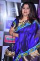 Actress Kushboo Sundar Photos in Blue Silk Saree